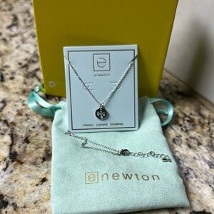 Newton Silver Necklace with Elegant Pendant